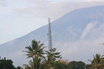 Obraz premium tower in the mountains