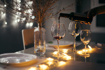 Special dinner with premium wine