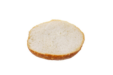 Half bread isolated on white background