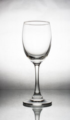 Wine glass uses light to shine through white paper. Make a dimension and view.
