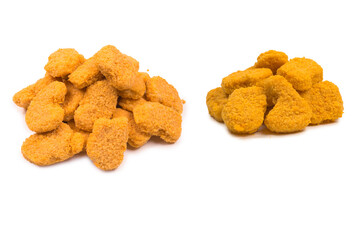 Nuggets isolated on a white background.
