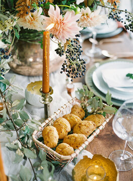 Fall table setting made for gathering