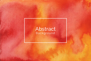 Abstract red and yellow watercolor design texture background