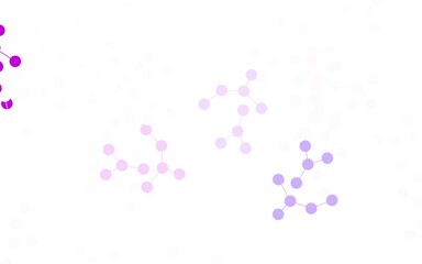 Light Purple vector backdrop with artificial intelligence data.