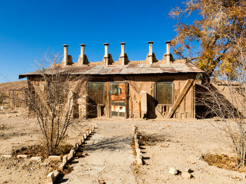 An old forsaken wooden hut !