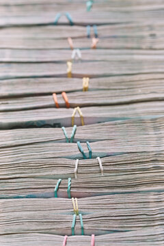 paper currency in closeup