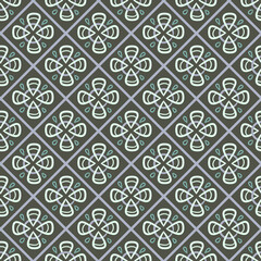 Seamless pattern with abstract geomitric elements. Bright vector backgraund