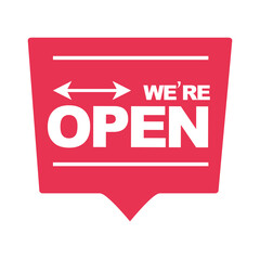 were open speech bubble lettering information flat icon