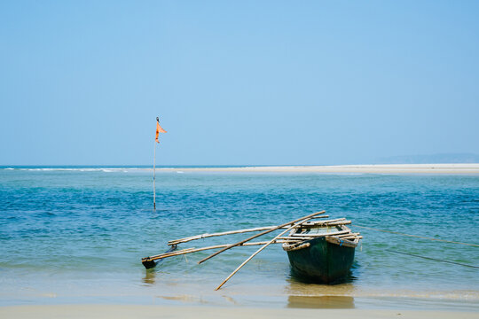 Old boat on the beach