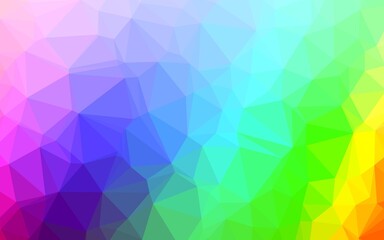 Fototapeta na wymiar Light Multicolor, Rainbow vector shining triangular pattern. Colorful illustration in abstract style with gradient. Completely new design for your business.