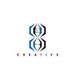 dna logo icon design vector