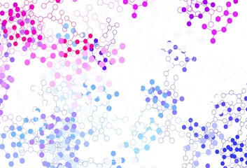 Light Blue, Red vector backdrop with artificial intelligence data.