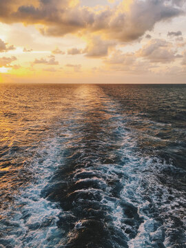 Wake of a ship