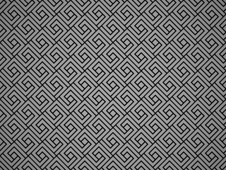 Abstract geometric pattern. A seamless vector background. Black and gray ornament. Graphic modern pattern. Simple lattice graphic design