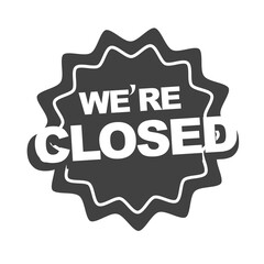 were closed information warning sign in public places silhouette icon