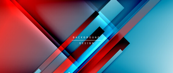 Dynamic lines on fluid color gradient. Trendy geometric abstract background for your text, logo or graphics