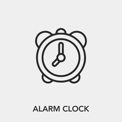 alarm clock icon vector sign symbol