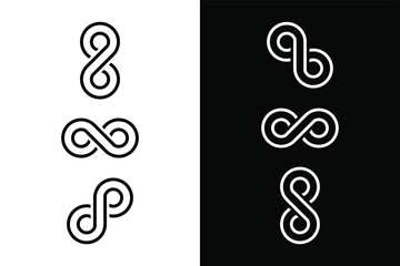 Interlocking circles for design concept. Very suitable in various business purposes, also for icon, logo symbol and many more.