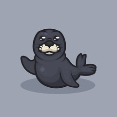 Seal walrus sea animal design