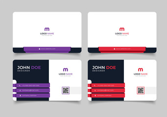 creative modern name card and business card	
