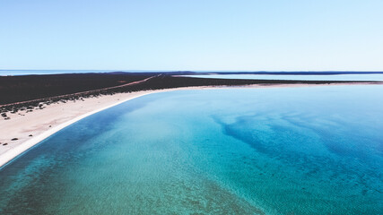 Shell Beach in Francois Pero National Park, Western Australia.
