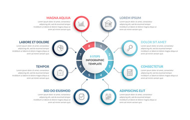 Circle Infographics - Eight Elements