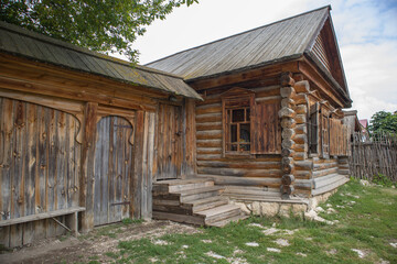 Old wooden house in the countryside.