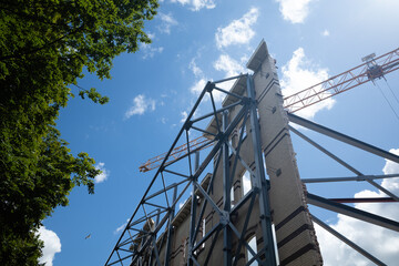 Amsterdam Oud Zuid construction of new old building