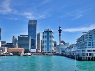 Fototapeta na wymiar Hafen von Auckland