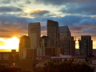 Fototapeta na wymiar Sonnenaufgang in San Diego