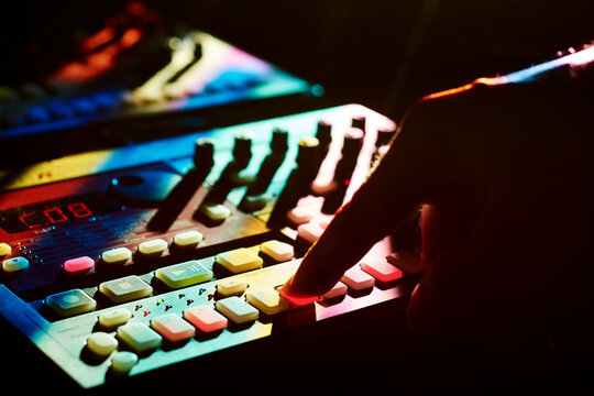 Drum computer in action
