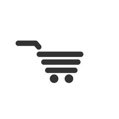 Shopping cart icon, modern design vector