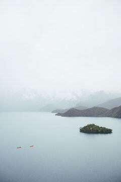 Lugu lake in Yunnan Province,China