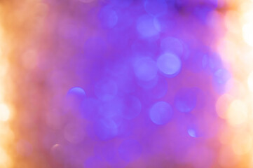 purple Christmas lantern in out of focus, beautiful abstract background