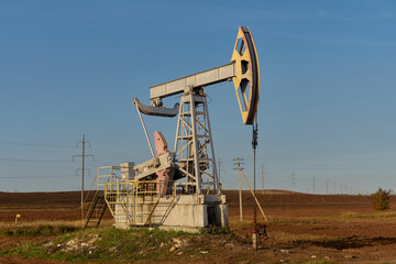 Fototapeta premium Technological oil and gas production. Production, transportation and processing of oil and gas. Production for the world's population.