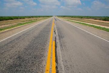 テキサスの1本道