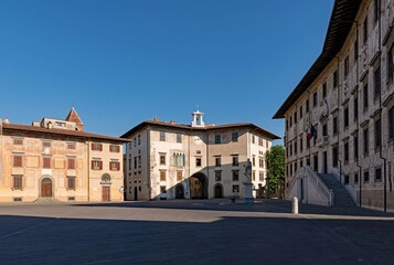 Piazza Dei Cavalieri at Pisa, Tuscany Region in Italy 