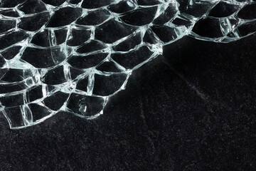 microscope on black background