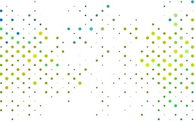 Light Blue, Yellow vector template with circles. Beautiful colored illustration with blurred circles in nature style. Pattern of water, rain drops.