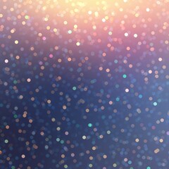 New year festive bokeh sparkler background. Colorful shiny confetti on blue violet red yellow gradient. Magical night illustration.