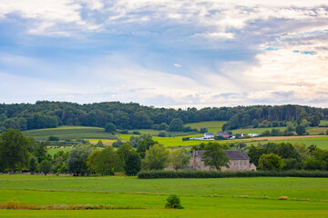 Fototapeta na wymiar Best of Limburg landscape sunset, beautiful green scenery