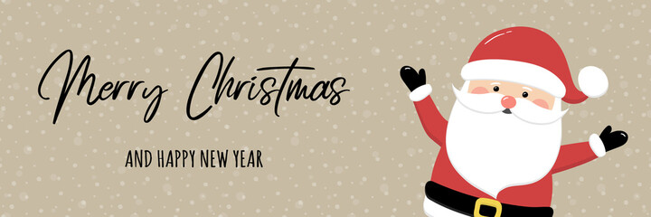 Santa Claus with Christmas wishes. Vector