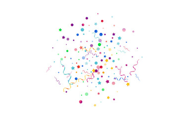 Variegated Circles Abstract Vector White 