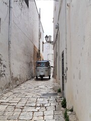 Fragment włoskiej uliczki, Italia.