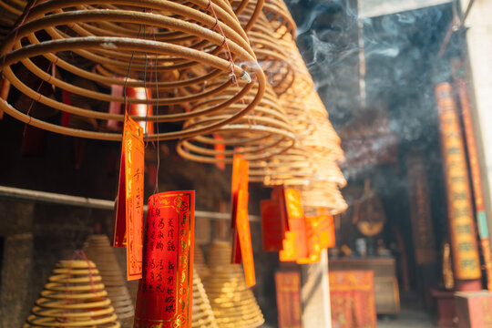 Incense at a Hong Kong temple