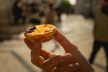 Pastel De Nata. The typical portuguese sweet snack.