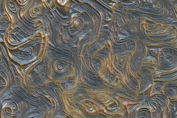 Wave of particles. Abstract background with a dynamic wave. Big data. Vector illustration