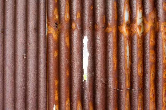 Background of an old rusted zinc sheet.