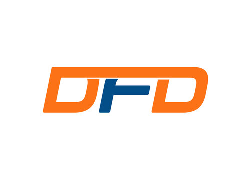 DFD letter logo design vector