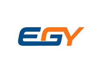 E G Y letter logo design vector